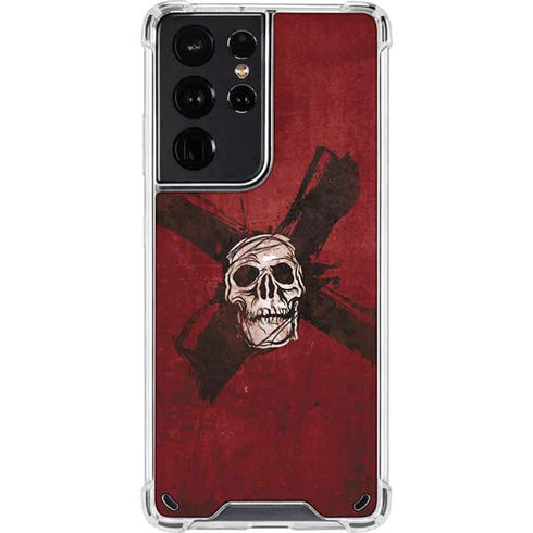 Zombie X Skull & Bone Galaxy S21 Ultra 5G Clear Case